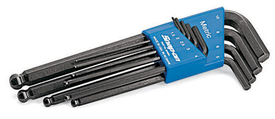 Snap-on - BHM9A - L-Shaped Ball Hex Allen Key Set 1.5-10 mm; 9Pc