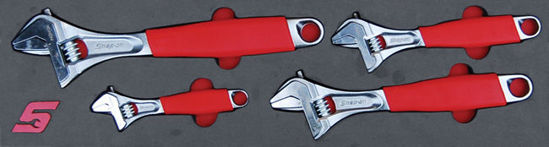 Snap-on - MOD.324SH45S - Soft Grip Adjustable Spanner Set; 4Pc