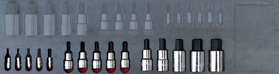 Snap-on Blue - MOD.703SH45SM - Combination Hex Bit Socket Set; 15Pc - Metric