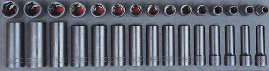 Snap-on - MOD.750SH45S - 1/2” Shallow & Deep Impact Socket Set  10-24mm; 30Pc