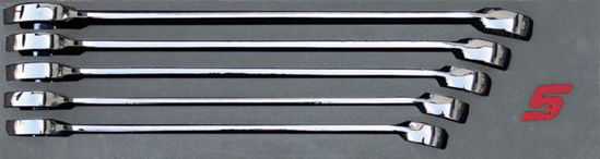 Snap-on - MOD.704SH45S - Combination Spanner Set 1-1/8" - 1-3/8"; 5Pc (Imperial)
