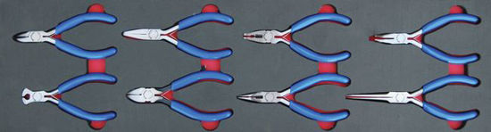 Snap-on Blue - MOD.491SH45S - Miniature Pliers Set; 8Pc (BDGMPL845 Set)