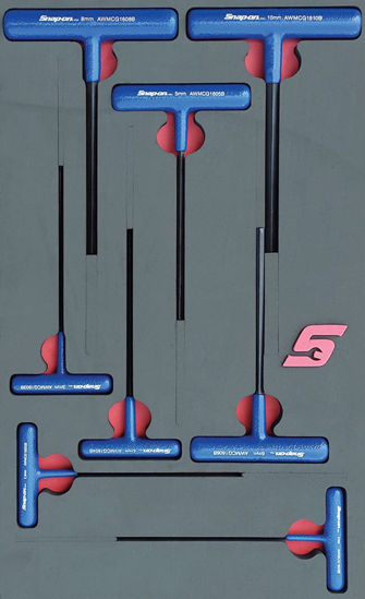Snap-on - MOD.753SH42D - T-Shaped Hex Wrench Set 2-10mm; 8Pc - Metric