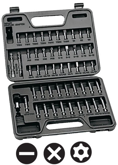 Snap-on Blue - YA52PBSQC - 1/4” Power Bit Set; 52Pc