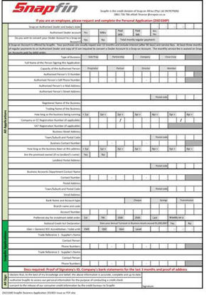 Snapfin Business Application