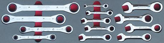 Snap-on - MOD.837SH45S - Short Ratcheting Combination and Ratcheting Box Spanner Set; 13Pc - Imperial