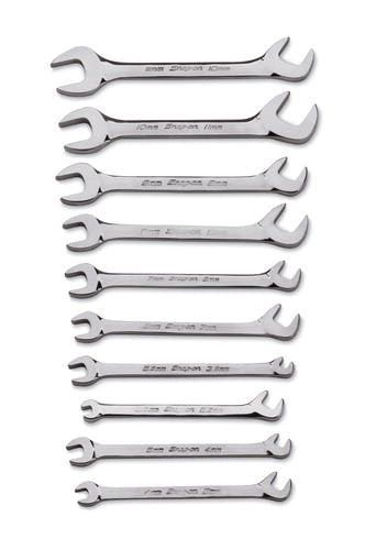 Snap-on - DSM810K - 15°/ 60° Offset Open-End Ignition Wrench Set 3.2-11 mm; 10Pc - Metric