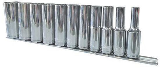 Snap-on Blue - BLPL38SET11Y-WO - 3/8 Deep 12Pt Socket Set 1/4 - 7/8" - 11Pc