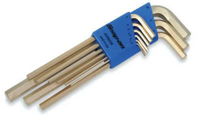 Snap-on - AWMG9 - Gold L-Shaped Hex Wrench Set 1.5-10 mm; 9Pc