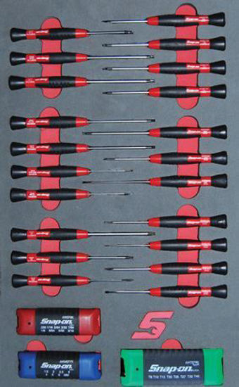 Snap-on - MOD.338SH42D - Mini Electronic Screwdrivers and Allen Key Set; 45Pc