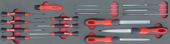 Snap-on - MOD.919SH45S - Mini Files; Swiss Files and Electronic S/Driver Set; 17Pc