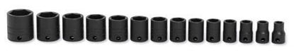 Snap-on - 214IMFMYA - 3/8" Shallow 6Pt Impact Socket Set; 14Pc