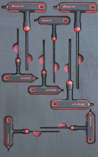 Snap-on - MOD.198SH42D8 -T & L Shape Wrench Allen Key Set 3/32"-1/4"; 8Pc - Imperial