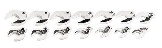 Snap-on - 314SCOA - 1/2" Open-End Crowfoot Wrench Set 1-1/16 - 1-1/2" and 1-5/8 - 2"; 14Pc