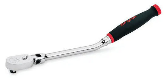 Snap-on - FHBF80A - 3/8" Drive Dual 80® Technology Soft Grip Standard Handle Bent Flex-Head Ratchet (Red)