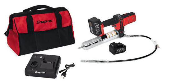 Snap-on - CGG8850U2-WO - 18V MonsterLithium Cordless Grease Gun Kit with 2 x Batteries (Red)