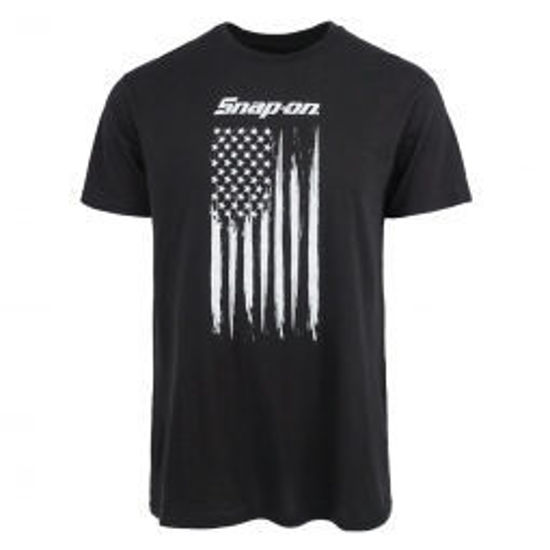 Snap-on SNP1841-L - Flag Black T-Shirt - Large