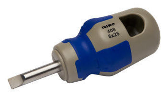 Irimo - IR408-5.5-25 - Screwdriver Stubby Flat Tip 5.5mm x 25mm Blade