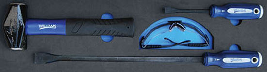 Williams - MOD.217WH45S - Prybar and Hammer Set; 4Pc