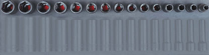 Snap-on - 315IMDMYA.750S - 1/2” Shallow Impact Socket Set 10-24mm; 15Pc