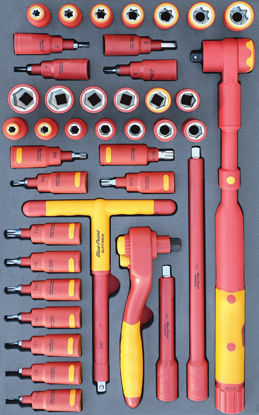 Snap-on Blue - MOD.288SH42D - 1000V 3/8" Sockets and Accessories Set; 40Pc