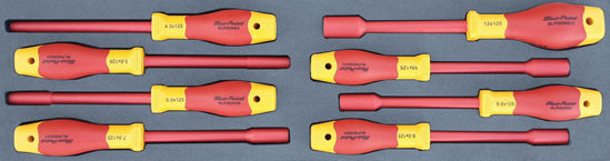 Snap-on Blue - MOD.290SH45S - 1000V Nut Driver Set 4-12mm; 8Pc