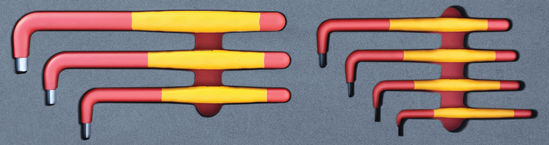 Snap-on Blue - MOD.291SH45S - 1000V L-Shaped Allen Key Set 3-12mm; 7Pc