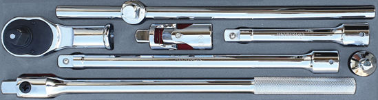 Irimo - MOD.132BH45S - 3/4" Ratchets and Extensions Set; 8Pc