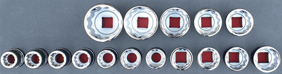 Irimo - MOD.133BH45S16DH - 3/4" Shallow 12Pt Socket Set 19-50mm; 16Pc