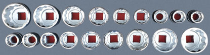 Irimo - MOD.135BH45S - 3/4" Shallow 12Pt Socket Set 22-50mm & 7/8"-2"; 18Pc - Metric & Imperial