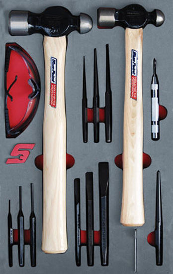 Blue-Point - MOD.371SH42D - Hammers, Punches and Chisels Set; 15pc