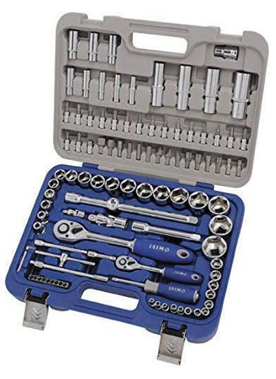 Irimo - IR129-101-4 - 1/4" and 1/2" Combination Sockets and Accessories Set; 101Pc - Metric