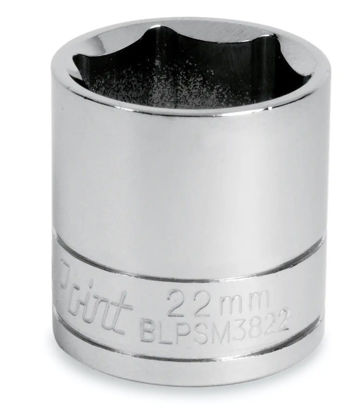 Blue Point - BLPSM3823 - 3/8" Shallow Socket 6Pt 23mm