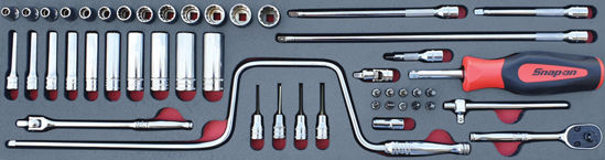 Snap-on - MOD.734SH45SM - 1/4" General Service Set with Speeder; 48Pc - Metric
