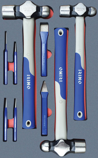 Irimo - MOD.220BH42D-467F - Hammers, Punches and Chisels Set; 9Pc