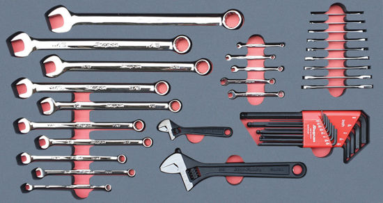 Snap-on - MOD.425SH45L - Open End Ignition, Adjustable and Combination Spanner Set; 39Pc - Imperial