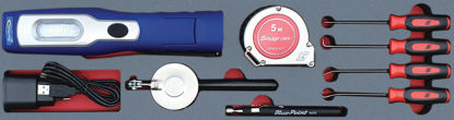 Snap-on Blue - MOD.348SH45S - Utility Set (Light, Tape Measure, Pick Set); 8Pc