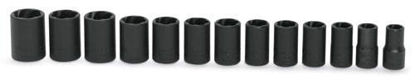 Blue-Point - 213TFSYA - 3/8" Drive Metric/ SAE Shallow Twist Impact Socket Set; 13Pc