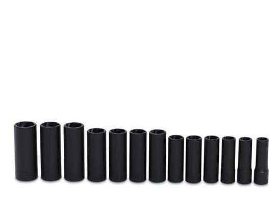 Blue-Point - 213TSFSYA - 3/8" Drive Metric/ SAE Deep Twist Impact Socket Set; 13Pc