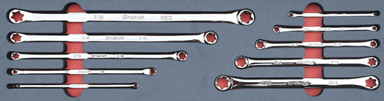 Snap-on - MOD.186SH45S - Standard and Long Double Box Torx Spanner Set E5-E20; 10Pc