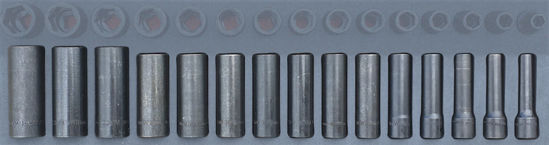 Williams - MOD.433BH45S14D - 1/2” Deep Impact Socket Set  10-24mm; 15Pc