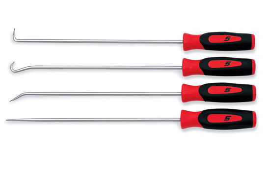 Snap-on - SGLASA204CR - Instinct® Soft Grip Long Pick Set; 4Pc (Red)