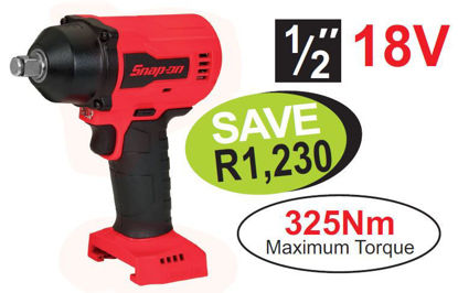 Snap-on XXAPR287 1/2" 18V Brushless Impact Gun Body only Includes Canvas TOOL BAG