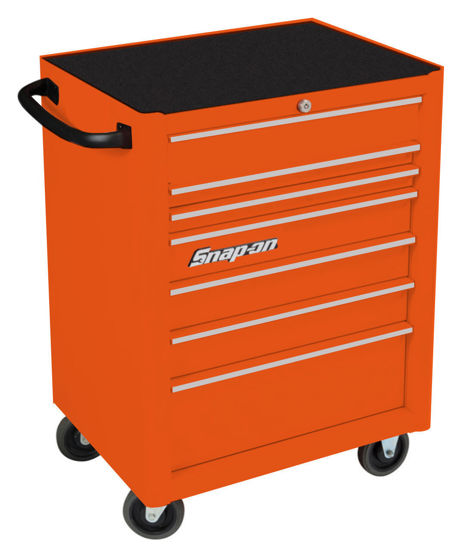 Snap-on - KRA2007KZUOS-WO - Standard 7Drw Roll Cab; Electric Orange with PVC Trim