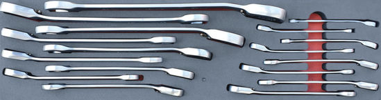 Irimo - MOD.225BH45S - Standard Handle Ratcheting Spanner Set 6-24mm; 17Pc