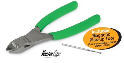 Snap-on XXMAY204 Green Cushion Handle Side Cutter (175mm) Includes Magnetic Pick-up Tool