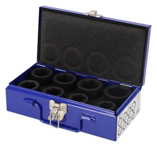 Irimo - IR173-01-5 - 3/4" Drive 6Pt Impact Socket Set 24-38mm in Metal Box; 8Pc - Metric