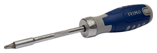 Irimo - IR475R-1/4-110 - Ratcheting Bit Holder Screwdriver with 12 x 1/4" Bits