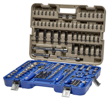 Irimo - IR129-172-4 - 1/4", 3/8" and 1/2" Combination Sockets and Accessories Set; 172Pc - Metric