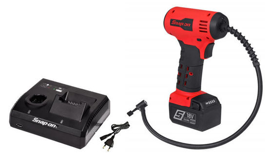 Snap-on - CTINF9010U1-WO - 18V MonsterLithium Cordless Handheld Inflator Kit with one Battery - Red